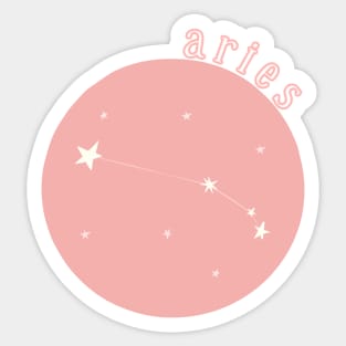 Aries Star Sign Constellation Sticker